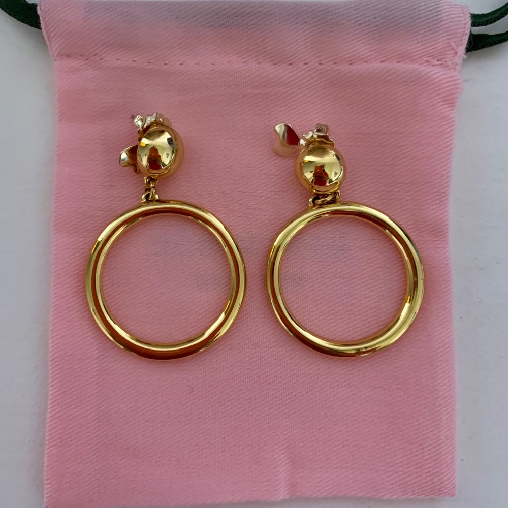 Ring hoop earrings